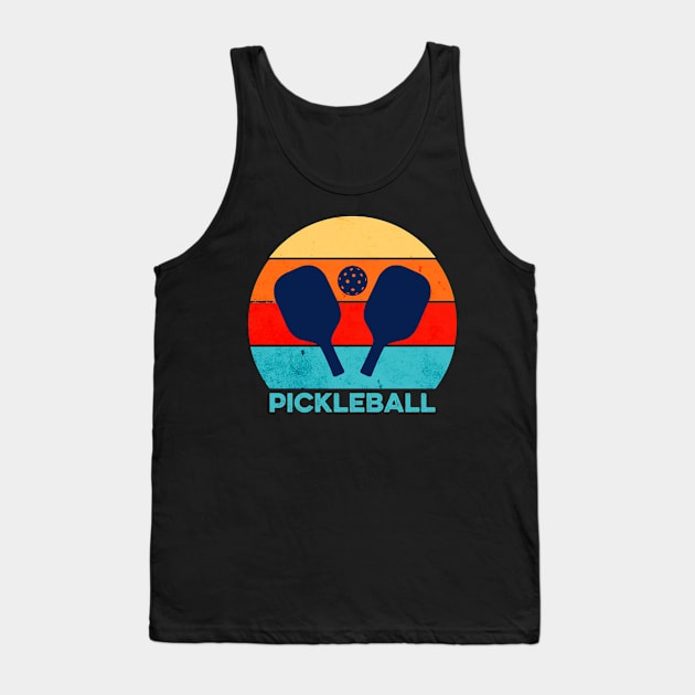 Vintage Pickleball Tank Top by Cute Tees Kawaii